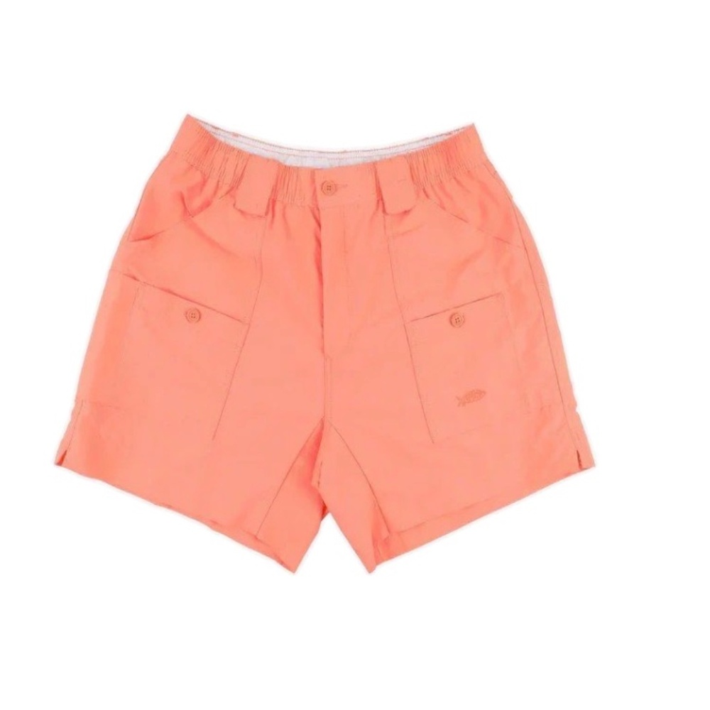 AFTCO Coral Orange Fishing Shorts